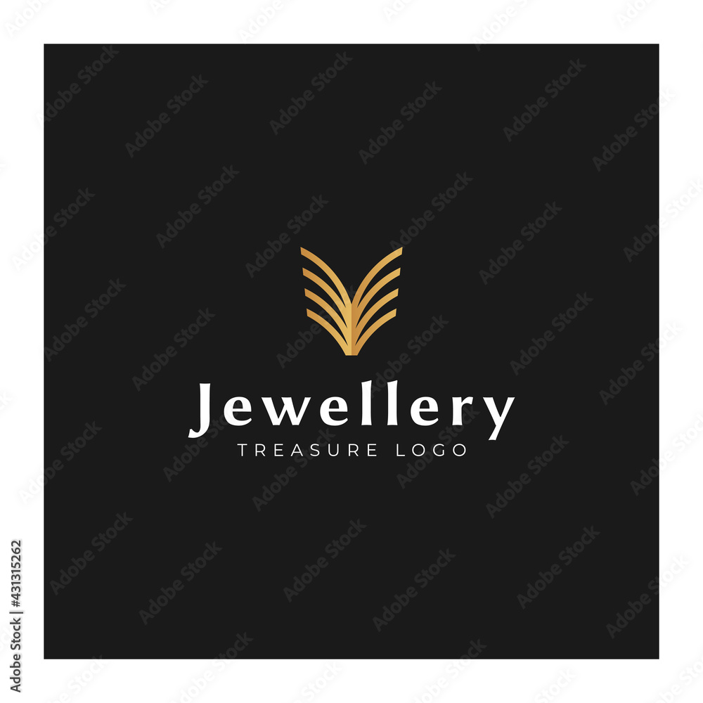Jewelry logo diamond - fashion gold luxury lux ring beauty woman feminine glamour style expensive jewel wedding treasure gemstone beads rich crystal pearl