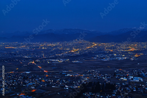 日本の夜景（山形市）