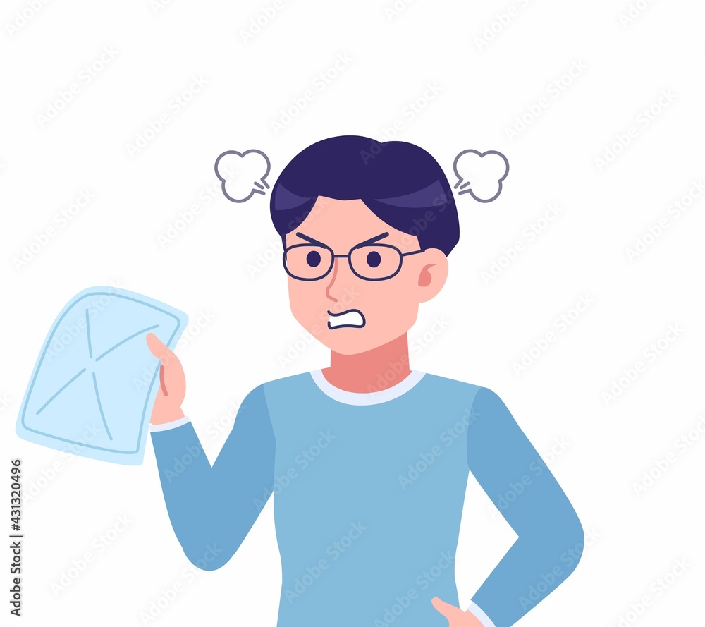 Man with glasses dressed in blue Man with glasses dressed in blue