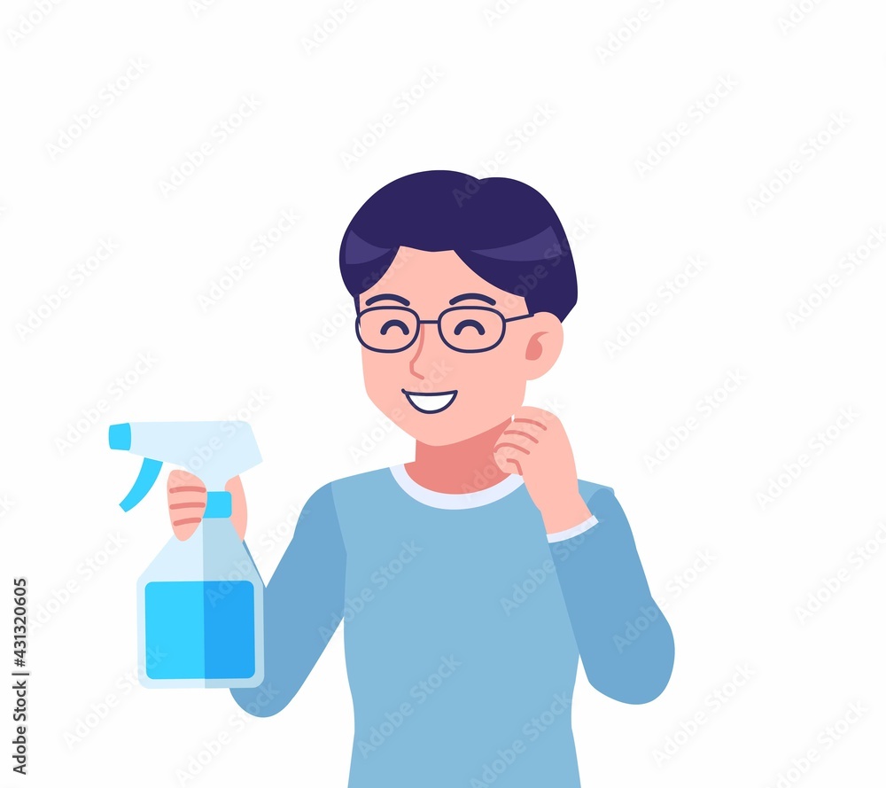 Man with glasses dressed in blue Man with glasses dressed in blue