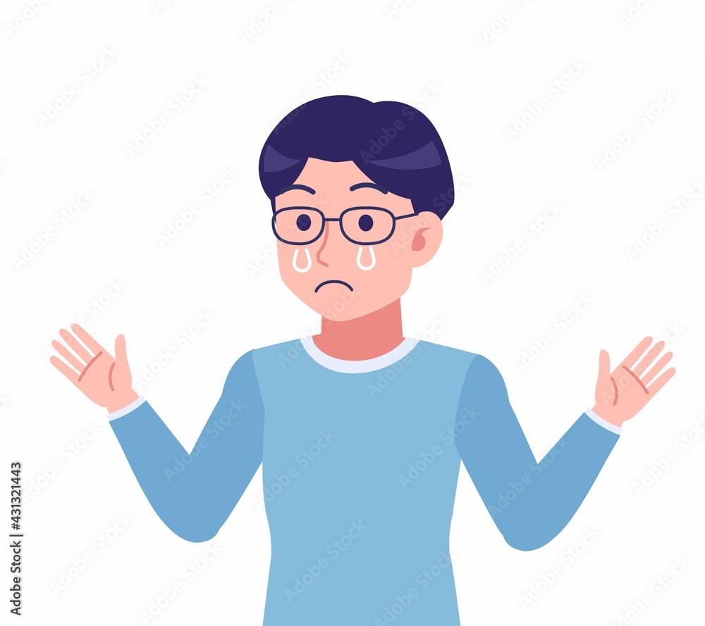 Man with glasses dressed in blue Man with glasses dressed in blue