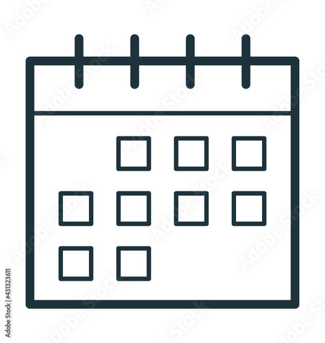 Calendar Vector Icon