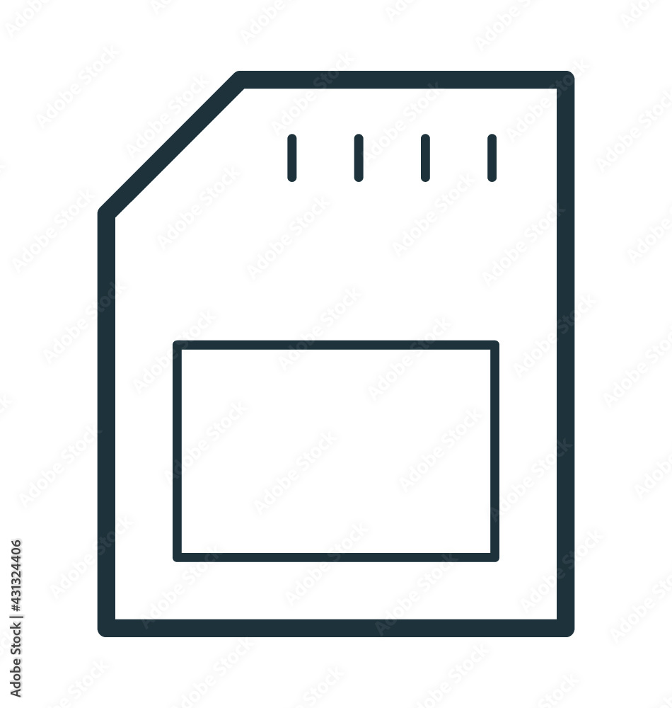 Sim Vector Icon Sim Vector Icon