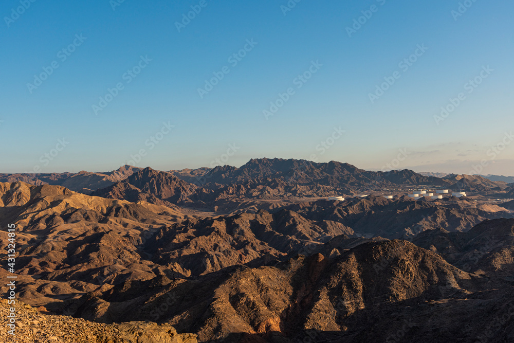 Mars like Landscape, Shlomo mountain, Eilat Israel. Southern District. High quality photo