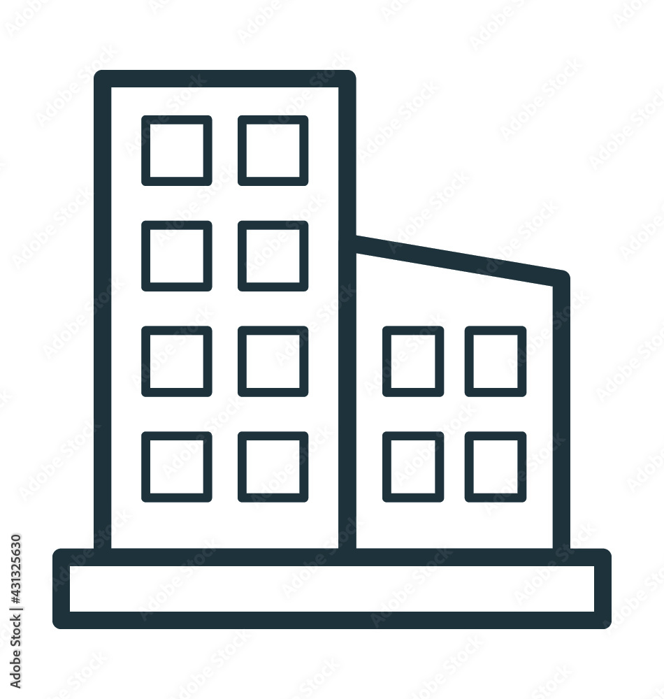 Building Cool Vector Icon Building Cool Vector Icon
