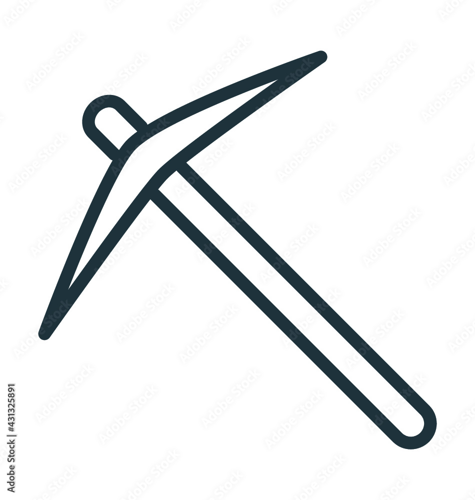 Pickaxe Cool Vector Icon Pickaxe Cool Vector Icon