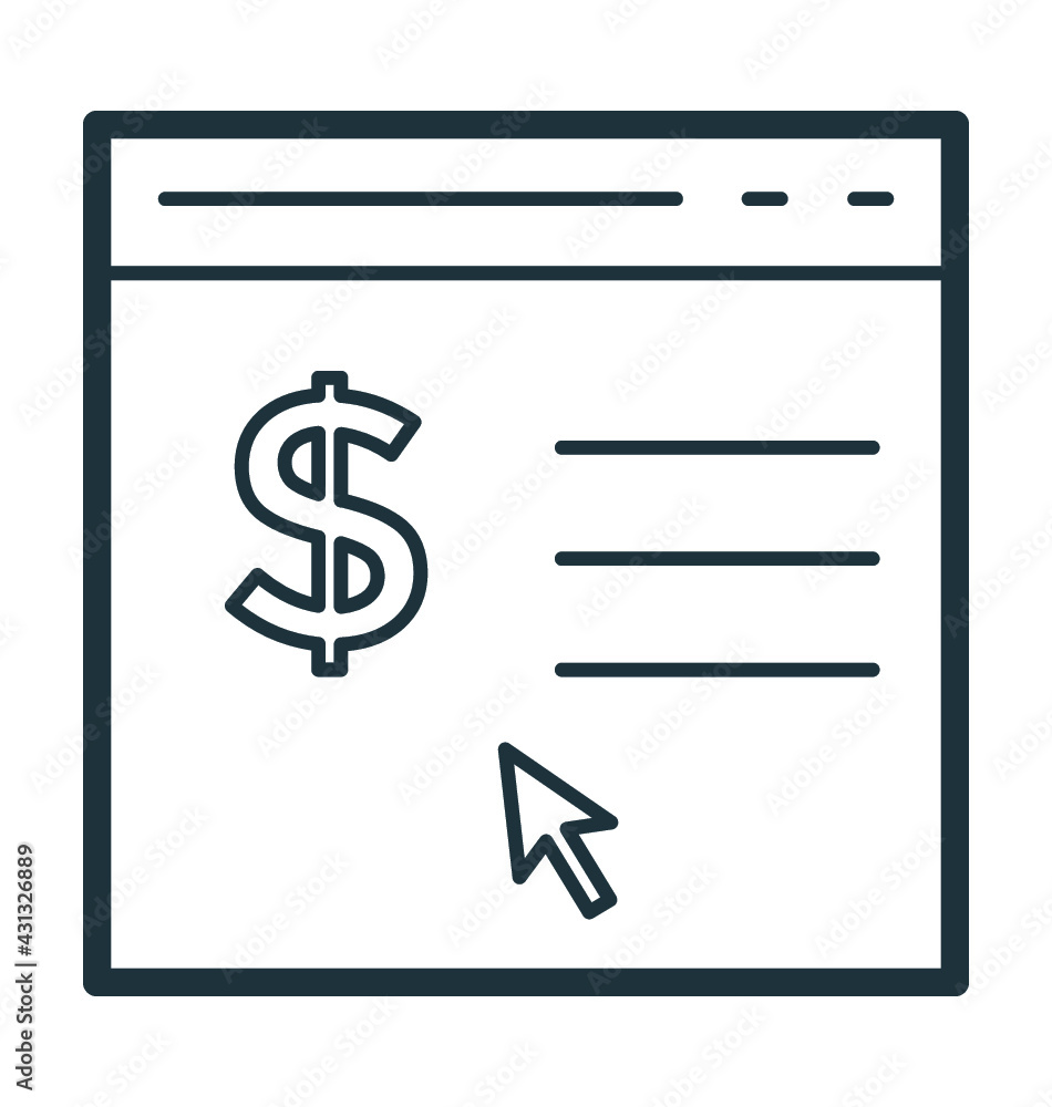 Online Earning Vector Icon Online Earning Vector Icon