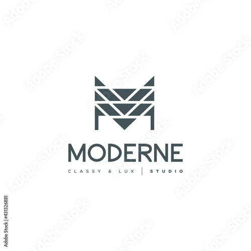 Free Download M Letter Logo Lettermark Monogram - Typeface Type Emblem Character Trademark - GFXLoad