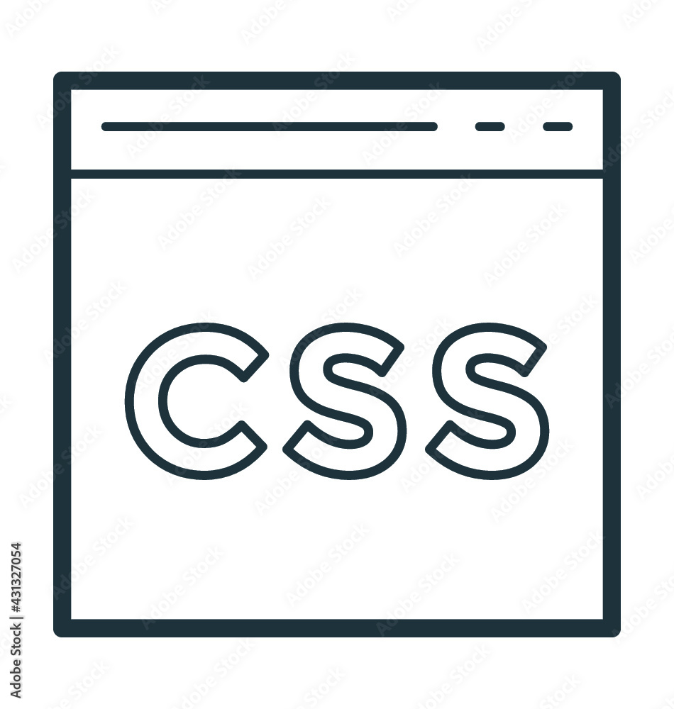 CSS File Vector Icon CSS File Vector Icon