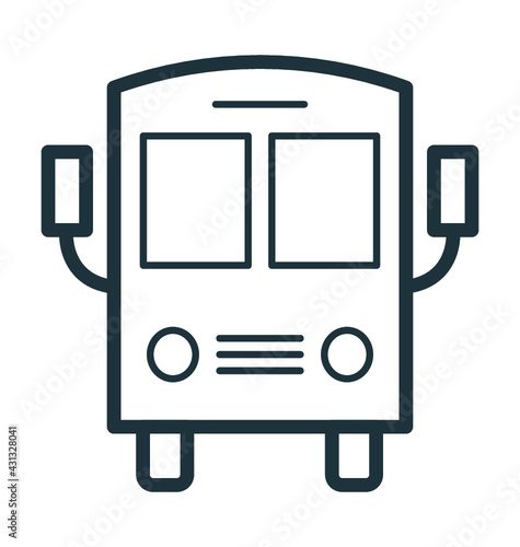 School Van Vector Icon