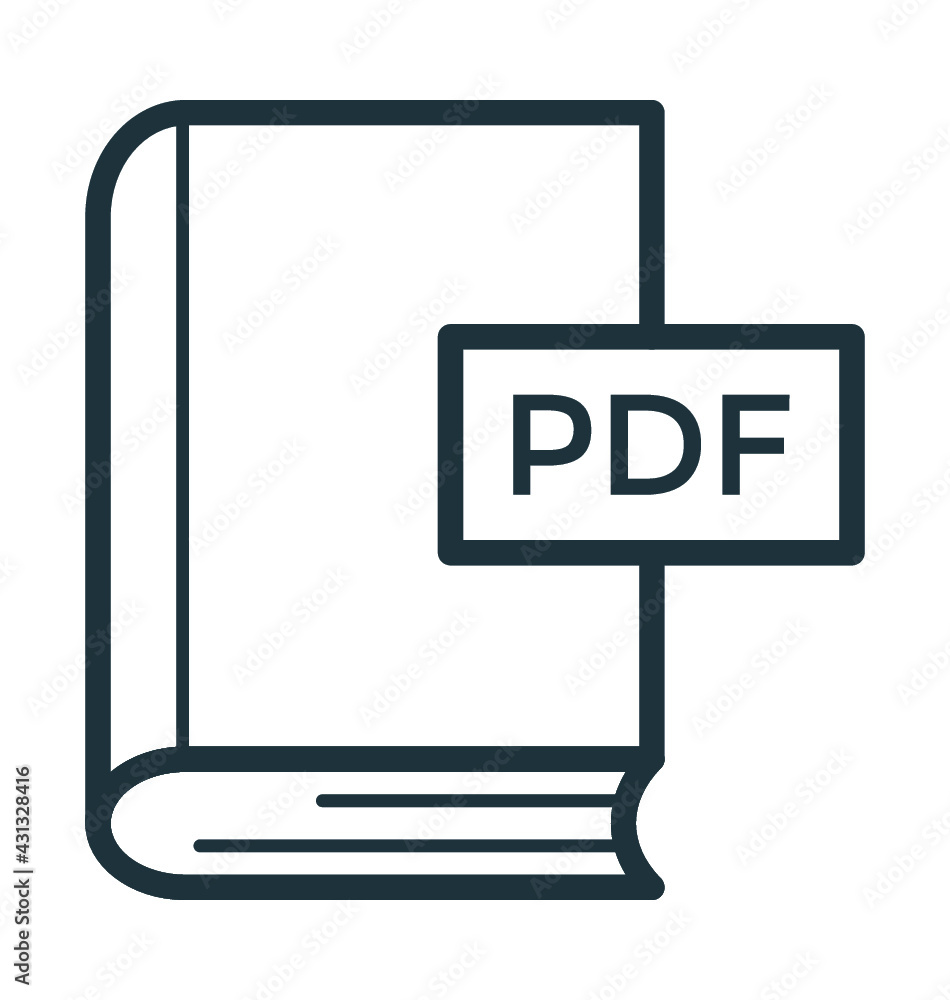 PDF Book Vector Icon PDF Book Vector Icon