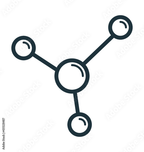 Molecule Vector Icon