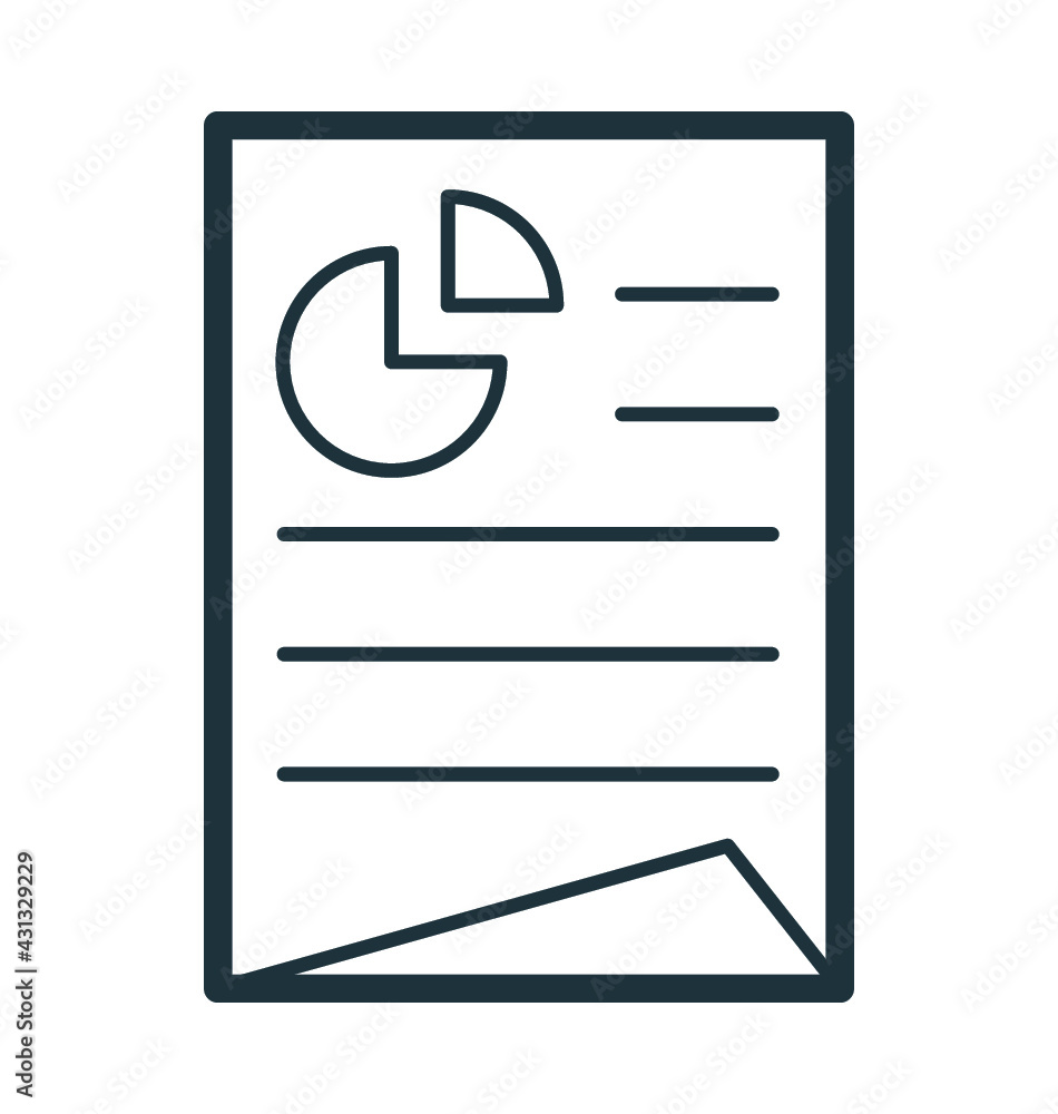 Chart Sheet Vector Icon Chart Sheet Vector Icon