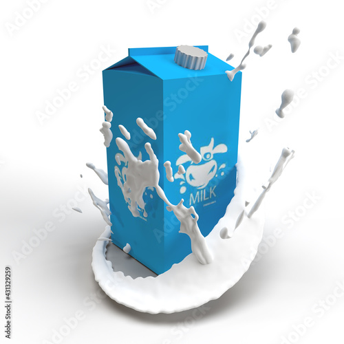 MILK BOX WITH SPLASH
