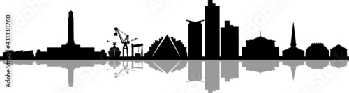 SOUTHAMPTON England United Kingdom City Skyline Vector
