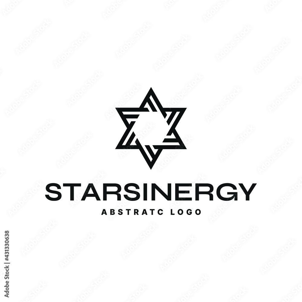 Star logo - abstract symbol rating review sparkle rank ranking web success award magic quality invitation party happiness feedback rate geometric surprise