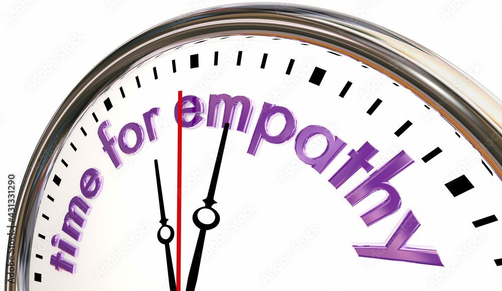 Time for Empathy Clock Share Feelings Support Concern Compassion 3d Illustration Time for Empathy Clock Share Feelings Support Concern Compassion 3d Illustration