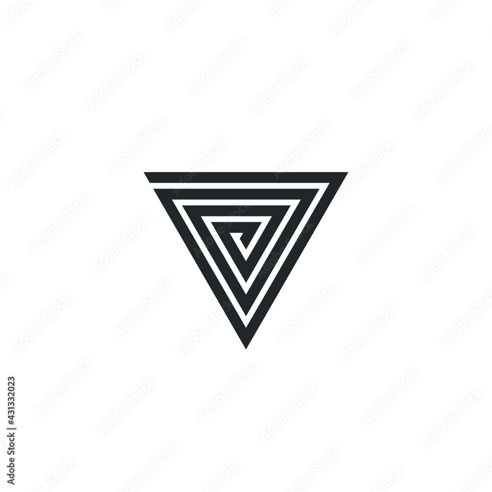 Triangle logo - abstract prism geometric shape graphic geometry line futuristic polygonal layout marketing perspective corporate tech delta spectrum business Triangle logo - abstract prism geometric shape graphic geometry line futuristic polygonal layout marketing perspective corporate tech delta spectrum business