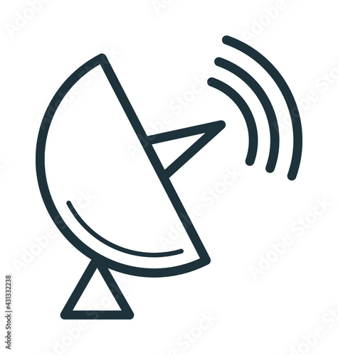 Satellite Dish Vector Icon