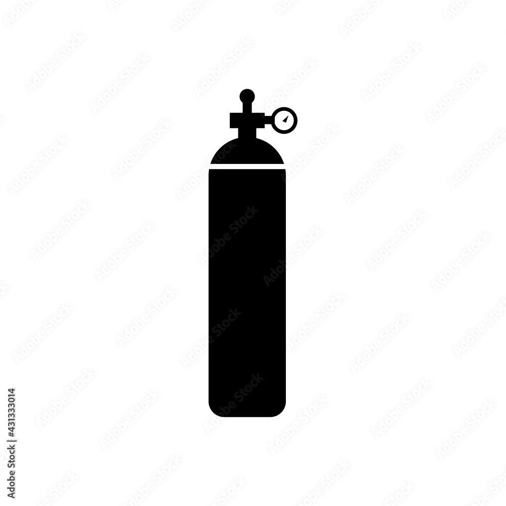 oxygen cylinder icon eps with white background oxygen cylinder icon eps with white background