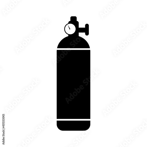 icon oxygen cylinder, fully editable vector eps