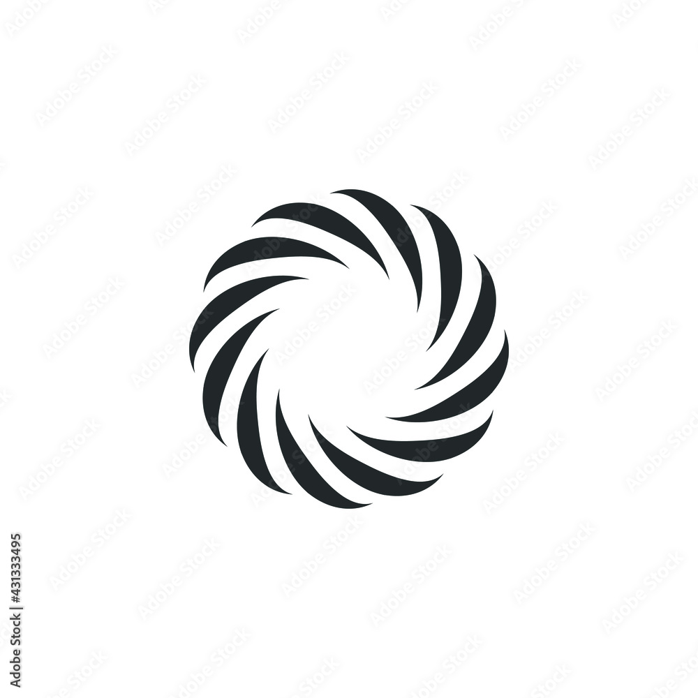 Vortex Circle logo abstract circle shape - spiral motion twirl twist curve rotation spin whirlpool radial warp geometric shape for businesses - spinning circle Vortex Circle logo abstract circle shape - spiral motion twirl twist curve rotation spin whirlpool radial warp geometric shape for businesses - spinning circle