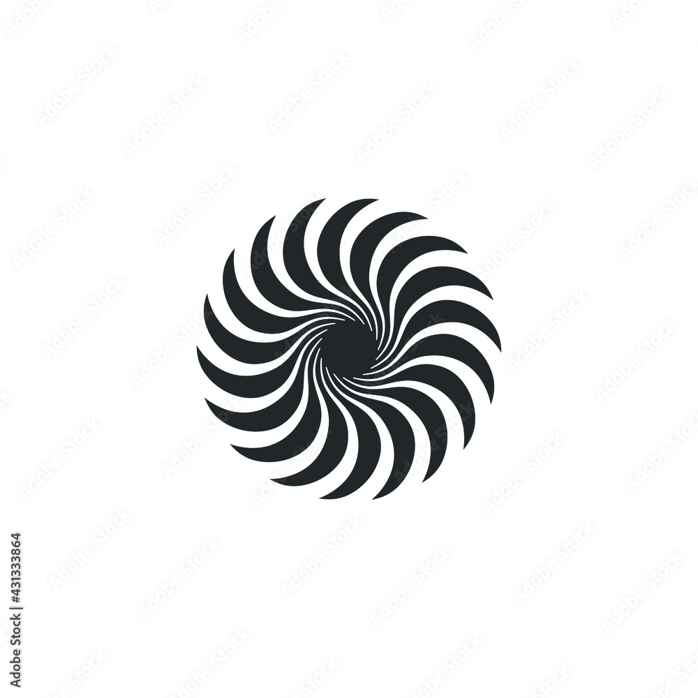 Vortex Circle logo abstract circle shape - spiral motion twirl twist curve rotation spin whirlpool radial warp geometric shape for businesses - spinning circle Vortex Circle logo abstract circle shape - spiral motion twirl twist curve rotation spin whirlpool radial warp geometric shape for businesses - spinning circle