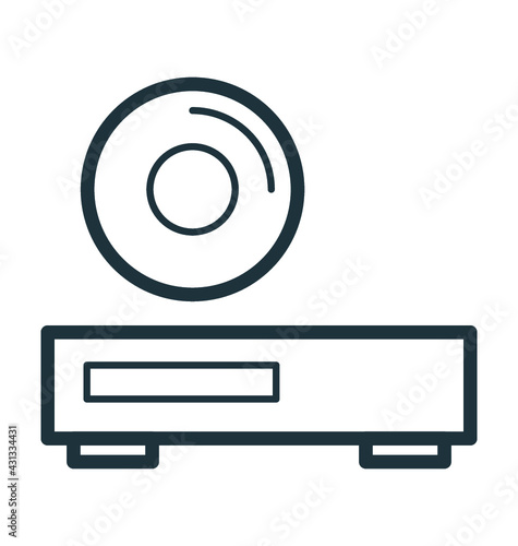 Cd Player Vector Icon