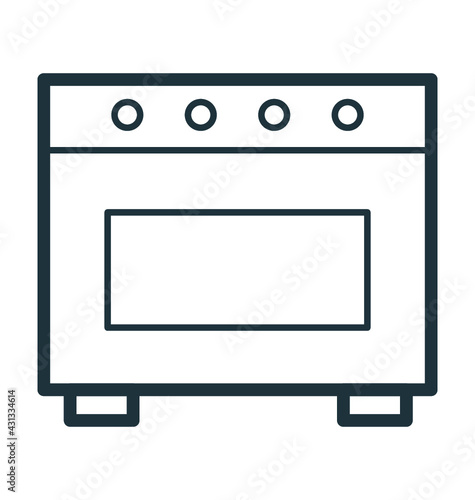 Cooking Range Vector Icon