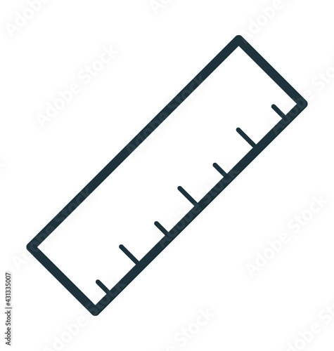 Ruler Colored Vector Icon