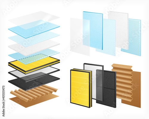 Laminated Materials Realistic Set