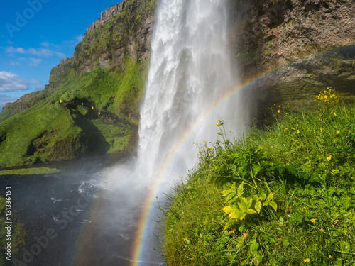 Obraz na płótnie arcoiris cascada w salonie
