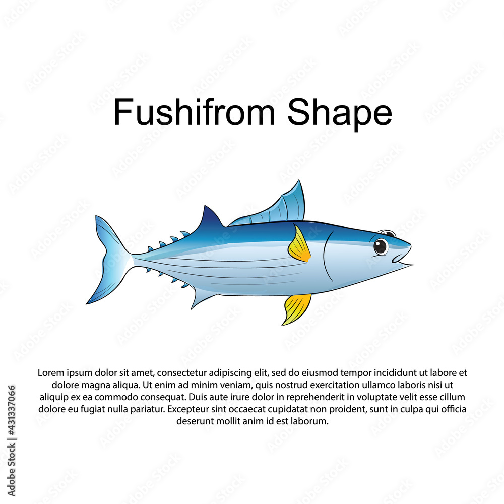 Yellowfin tuna fish cartoon simple illustration vector Stock Vector | Adobe Stock Yellowfin tuna fish cartoon simple illustration vector Stock Vector | Adobe Stock