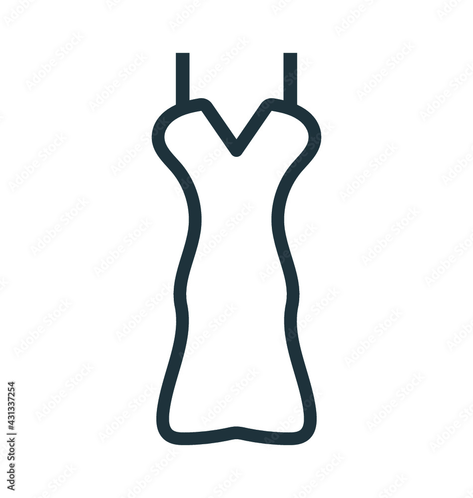 Women Dress Vector Icon