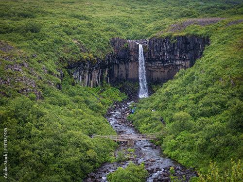 Obraz na płótnie cascada verde islandia w salonie