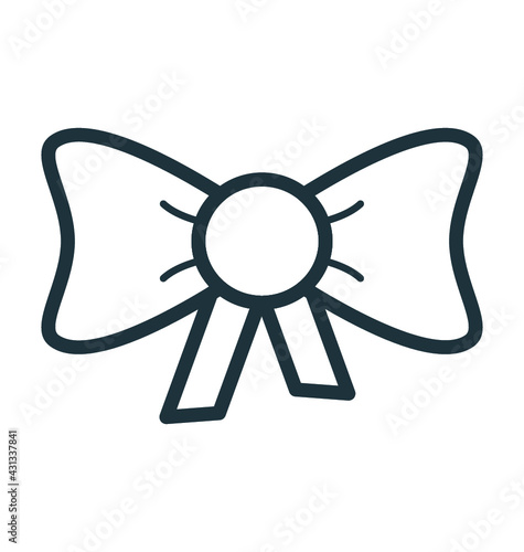 Ribbon Bow Vector Icon