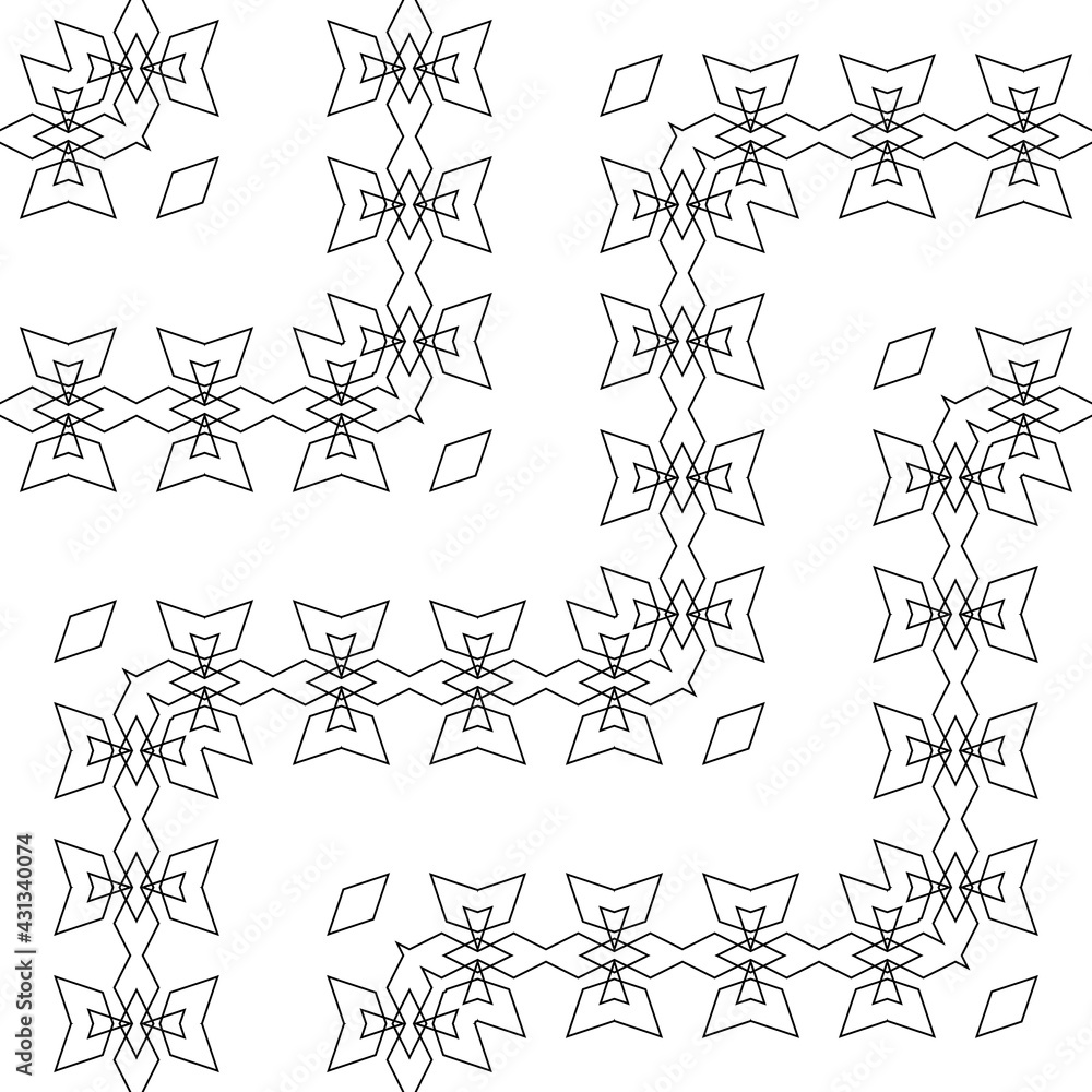Fototapeta premium Design seamless zigzag decorative pattern