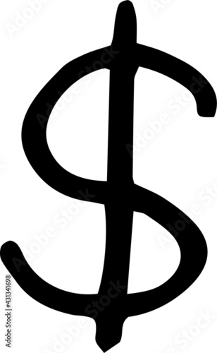 dolar doodles icon office work from home graphic illustration hand drawn sketch work place interior separately on white background