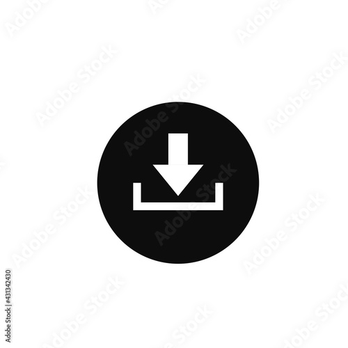 Download Icon. Vector Illustration for Web and Mobile Phone.