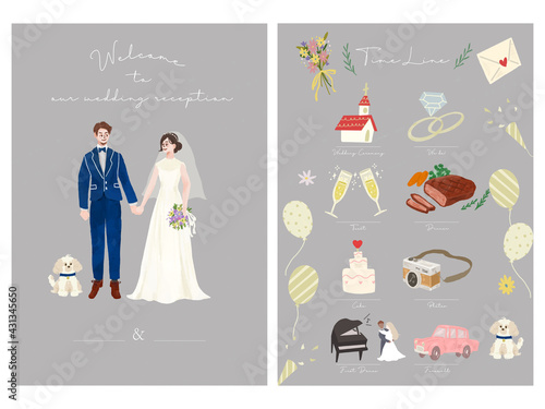 オシャレで可愛いウェディングのイラスト 指輪 教会 ディナー カメラ ダンス ピアノ ケーキ ウェディングドレス タキシード 手紙 Jpg Engagement Ring Church Dinner Camera Dance Piano Cake Wedding Dress Tuxedo Letter Stock Photo