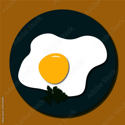 scrambled eggs on a plate