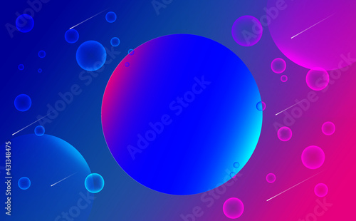 abstract background with bubbles