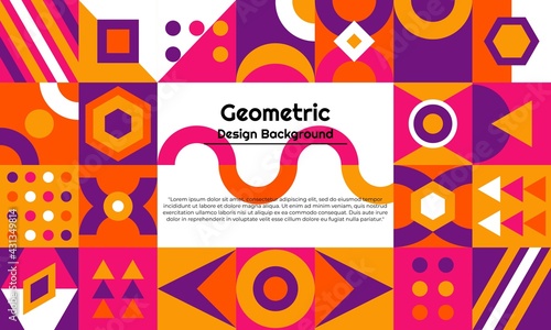 Abstract geometric background with minimal design. It is suitable for banners  posters  flyers  covers  etc. Vector illustration