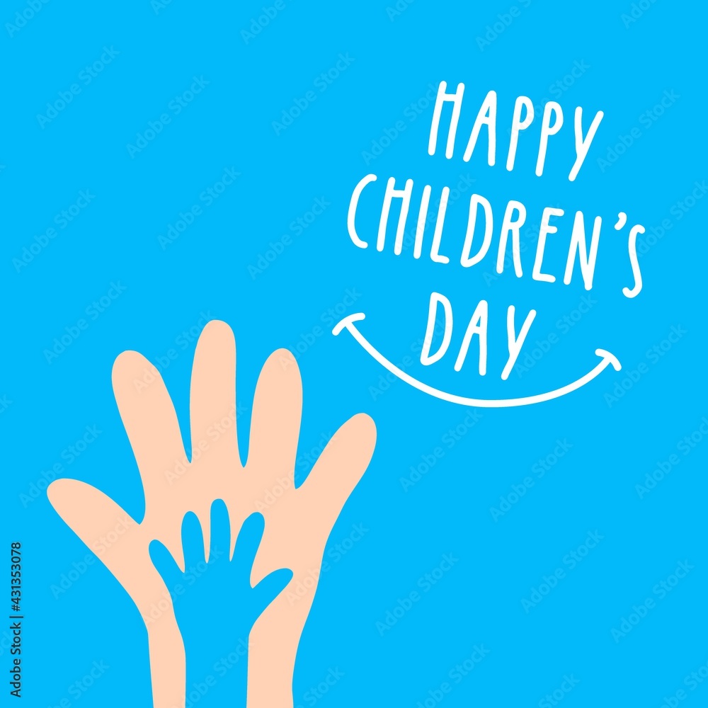 happy children day design vector template background happy children day design vector template background