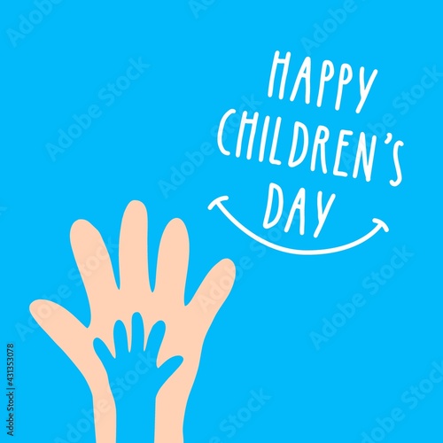 happy children day design vector template background © febrinanoor