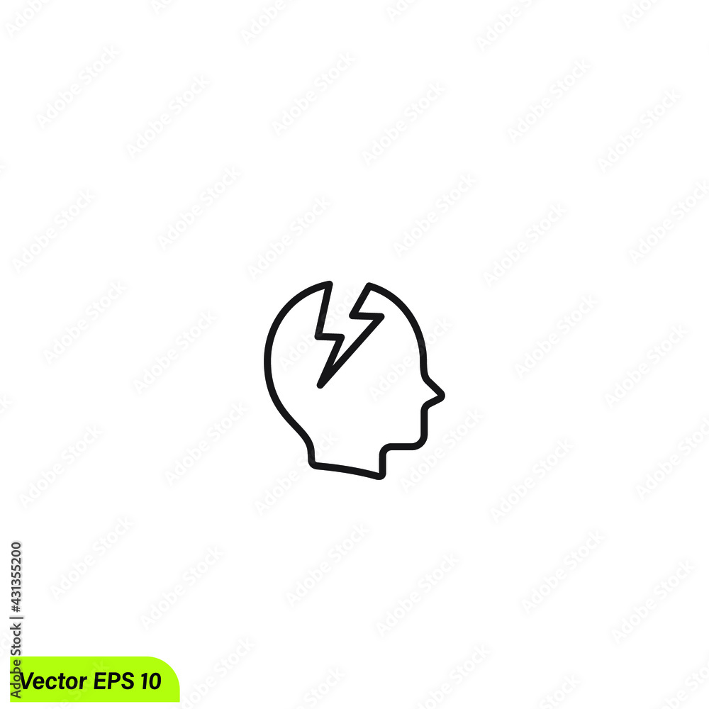 head icon dizzy symbol simple design element head icon dizzy symbol simple design element