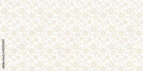 Cute pastel floral seamless repeat pattern vector background