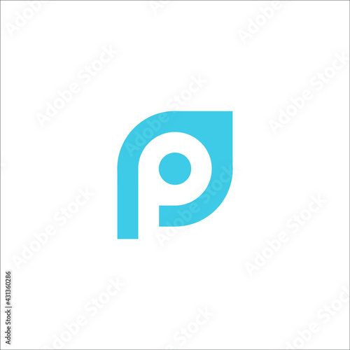 Free Download letter P logo design vector - GFXLoad
