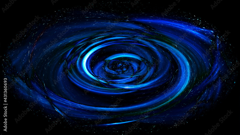 Swirl Water Splash Blue Iredescent Swirl Water Splash Blue Iredescent