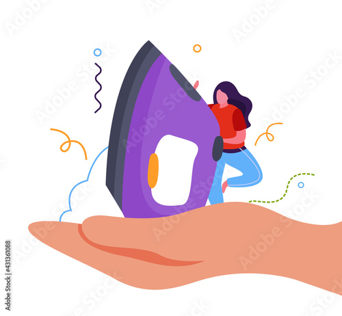 Tailoring Iron Flat Background